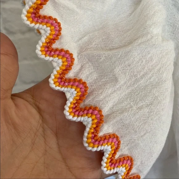 NWT Line And Dot Beaded Sleeve Top - Picture 4 of 9